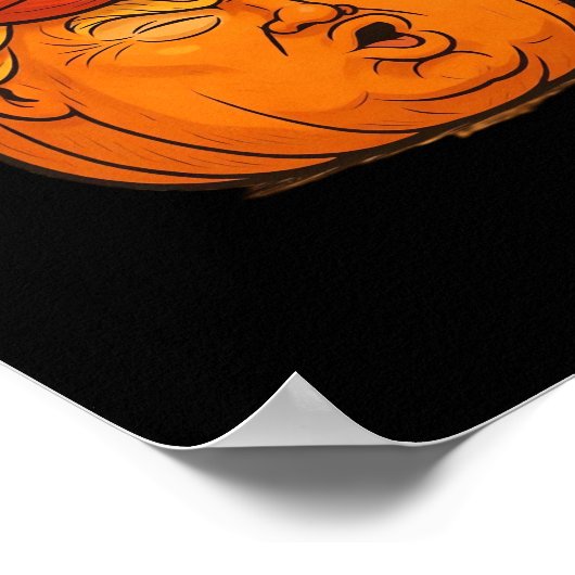 ハロウィーンを素晴らし再び作る – Trumpkinおもしろいスローガン ポスター (角)