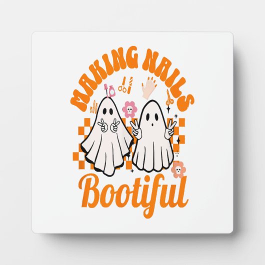 ハロウィーンを美しくするネイル フォトプラーク (正面)