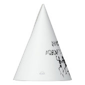 ハロウィーンを見ている人がいないようにスケルトンが踊る パーティーハット (左)