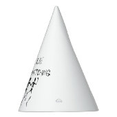 ハロウィーンを見ている人がいないようにスケルトンが踊る パーティーハット (右)