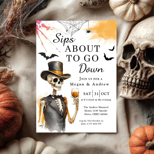 ハロウィーンを降りようとしたおしっこパーティー 招待状