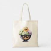 ハロウィーンアイスクリームパンプキン トートバッグ (裏面)
