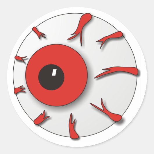 ハロウィーンアイボールシール ラウンドシール (正面)