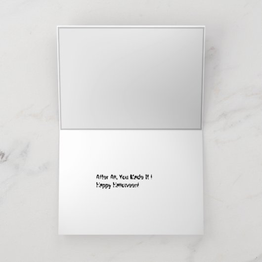 ハロウィーンアットメアリータイラームーアの家 箔グリーティングカード (内側レイダウン)