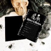 ハロウィーンアドバイスとウィーズブライダルシャワーゲーム 招待状