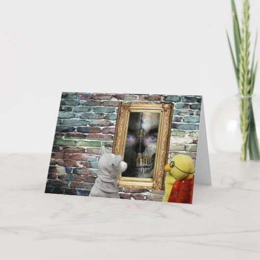 ハロウィーンアドベンチャー。グリーティングカード カード (正面)