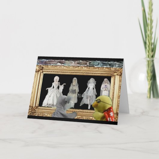 ハロウィーンアドベンチャー。グリーティングカード カード (正面)