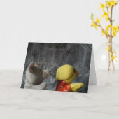 ハロウィーンアドベンチャー。グリーティングカード カード (黄色い花)