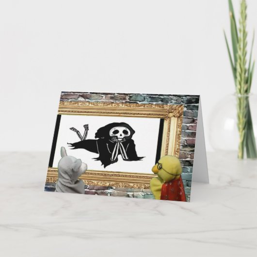 ハロウィーンアドベンチャー。グリーティングカード カード (正面)