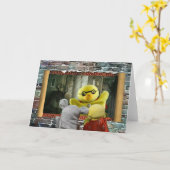 ハロウィーンアドベンチャー。グリーティングカード カード (黄色い花)