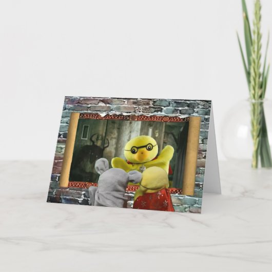 ハロウィーンアドベンチャー。グリーティングカード カード (正面)