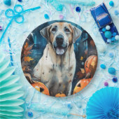 ハロウィーンアナトリアンシェパンプキンス怖い ペーパープレート (パーティー)