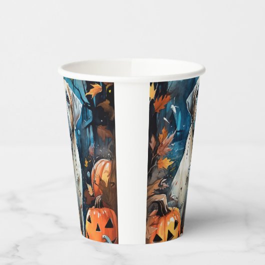 ハロウィーンアナトリアンシェパンプキンス怖い 紙コップ (左)