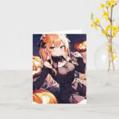 ハロウィーンアニメM カード (黄色い花)