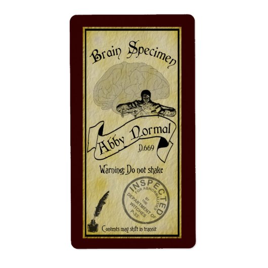 ハロウィーンアビー通常ボトルラベル ラベル (正面)