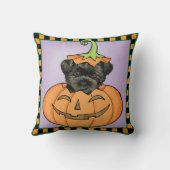 ハロウィーンアフェンピンシェ クッション (裏面)