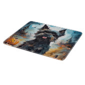 ハロウィーンアフェンピンシャーとカボチャ怖い カッティングボード (角)