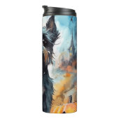 ハロウィーンアフェンピンシャーとカボチャ怖い タンブラー (回転右)