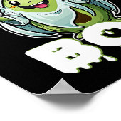 ハロウィーンアボカドプン幽霊のコスメおもしろいットベギーA ポスター (角)