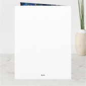 ハロウィーンアラスカンマラムートとカボチャ怖い カード (裏面)