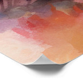 ハロウィーンアラスカンマラムートとカボチャ怖い ポスター (角)