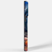 ハロウィーンアラスカンマラムートとカボチャ怖い Case-Mate iPhoneケース (裏面 / 右)