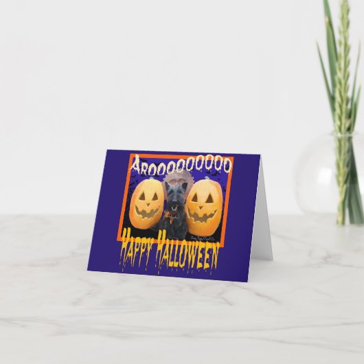 ハロウィーンアロオス ノートカード (正面)