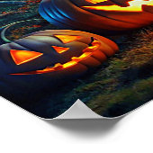 ハロウィーンアートシーンのポスター ポスター (角)