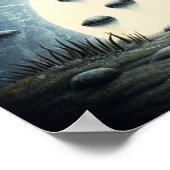 ハロウィーンアートスカルハウス ポスター (角)