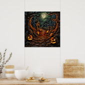 ハロウィーンアートポスター ポスター (キッチン)