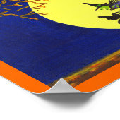 ハロウィーンアートポスター「壊れた箒」 ポスター (角)