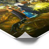 ハロウィーンアートポスター「The Lesson」 ポスター (角)