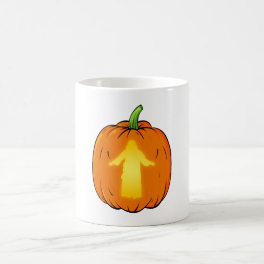 ハロウィーンイエスデザインとイエズスカンプキン コーヒーマグカップ (中央)