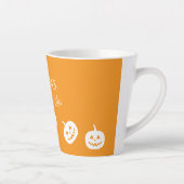 ハロウィーンイエローオレンジカボンプキンスパイスラテマグ カフェラテマグ (右)