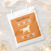 ハロウィーンイエローラブラドールミイラ フェイバーバッグ (クリップ留めされた状態)