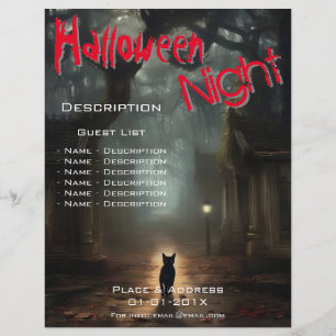 ハロウィーンイベントプロモーション チラシ