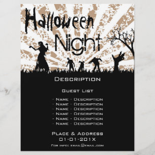 ハロウィーンイベントプロモーション チラシ