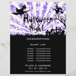 ハロウィーンイベントプロモーション チラシ