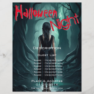 ハロウィーンイベントプロモーション チラシ