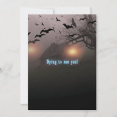 ハロウィーンイベント幽霊のよく出るハウスパンプキンアダルトパーティー 招待状 (裏面)