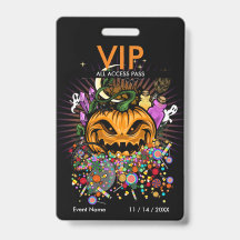 ハロウィーンイベントVIPアクセスパスバッジ
