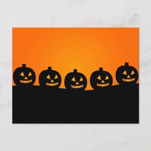 ハロウィーンイラストレーションはがき ポストカード (正面)