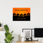 ハロウィーンイラストレーションカスタムポスター ポスター (ホームオフィス)