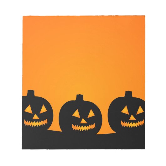 ハロウィーンイラストレーション ノートパッド (正面)