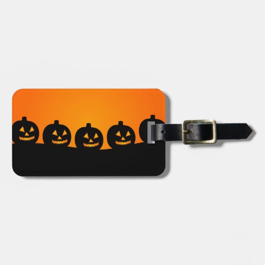 ハロウィーンイラストレーション ラゲッジタグ (正面横)