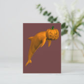 ハロウィーンイルカ ポストカード (スタンド正面)
