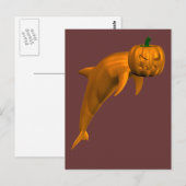ハロウィーンイルカ ポストカード (正面/裏面)