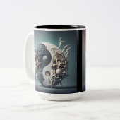 ハロウィーンイン – ヤンスケルトンフュージョン ツートーンマグカップ (正面左)