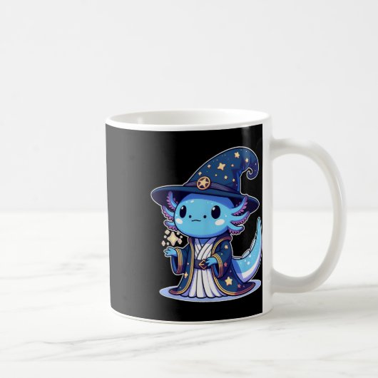 ハロウィーンウィザーおもしろいドAxolotl コーヒーマグカップ (右)