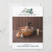 ハロウィーンウィザード |両面出産のお知らせ (正面)